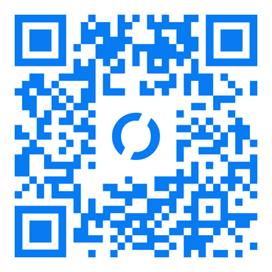 Imagen de un qr que te redirige a descargar nelo